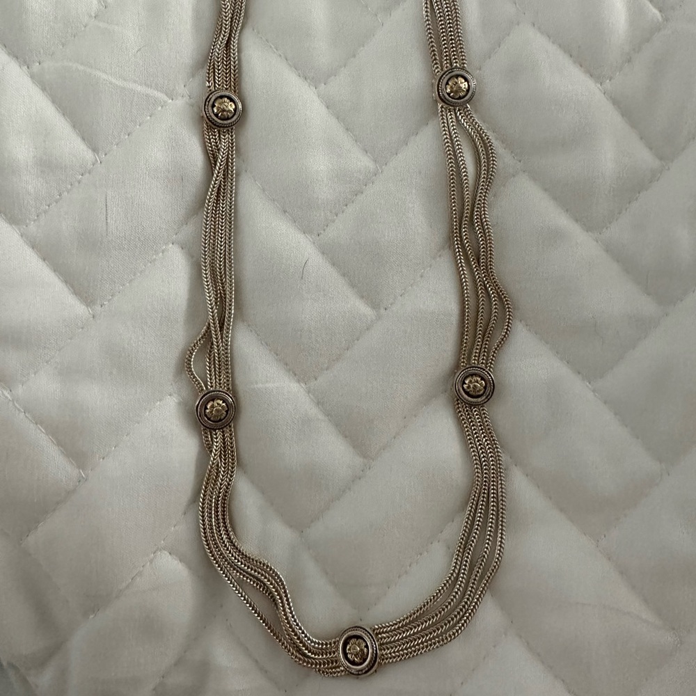 14K ANATOL 4 strand custom made necklace. One of a KIND💜